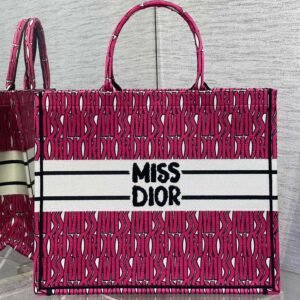 MISS LARGE TOTE 42 IN MAGENTA PURPLE CANVAS