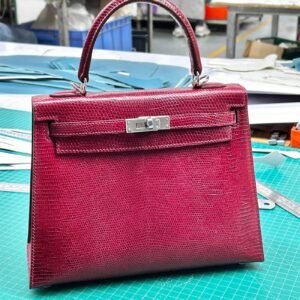 Hermès Kelly 25 Lizard 51 Rouge Exotique PHW